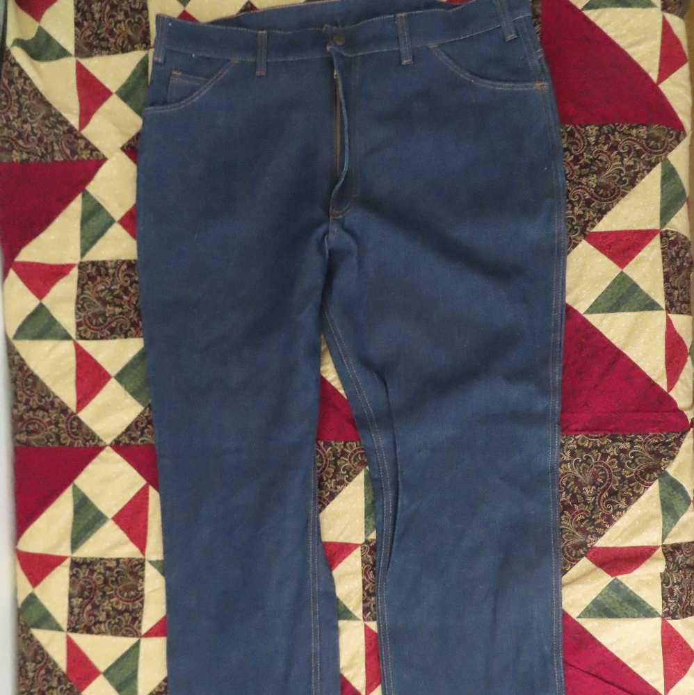 vintage saddle king plus key denim jeans gm linden assemply plant rare 40x32
